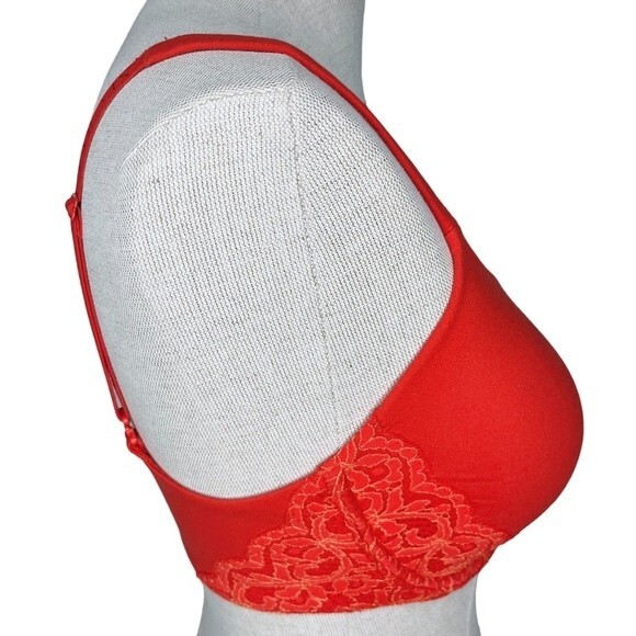 Victoria's Secret Lined Perfect Coverage Bra sz 32DDD * Red Body by Victoria - Picture 6 of 7